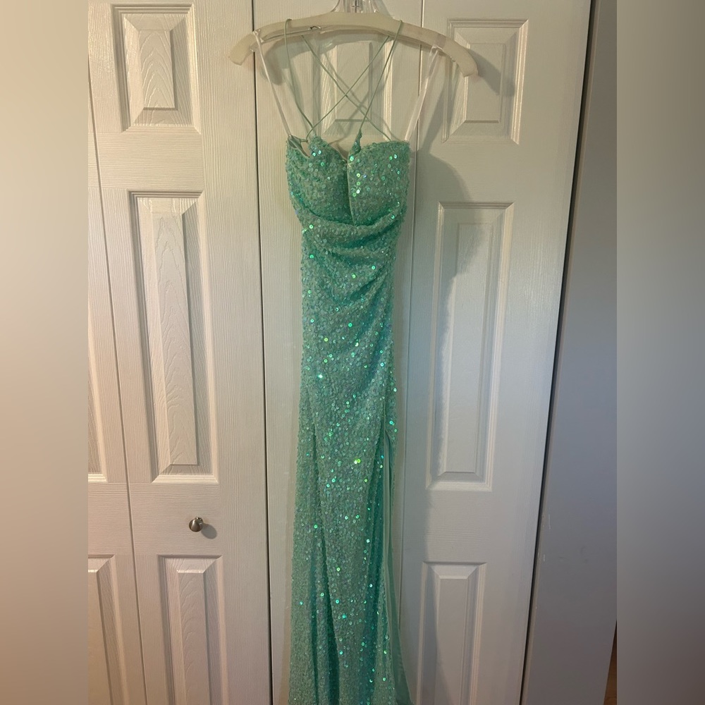 Teal Prom Dress